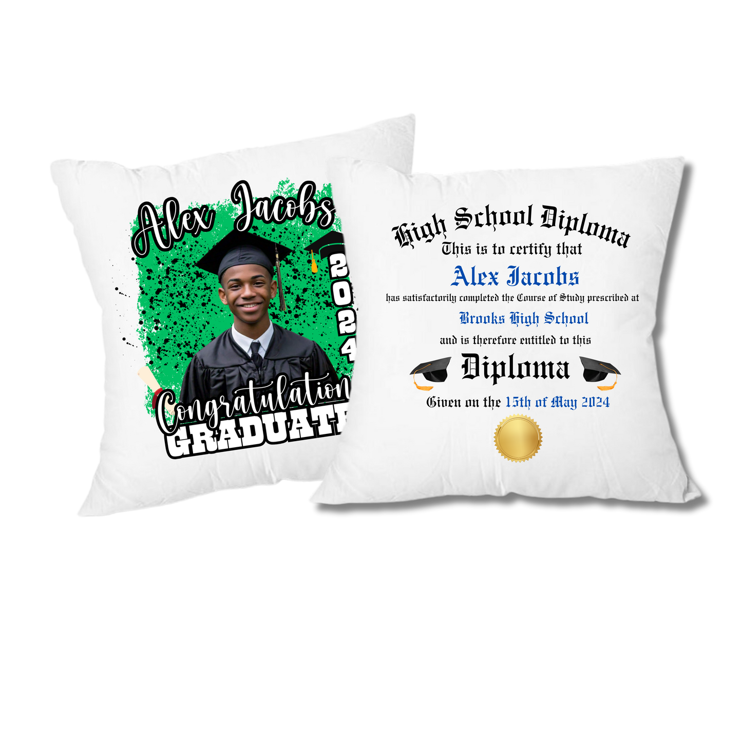 2024 Custom Graduation Pillow