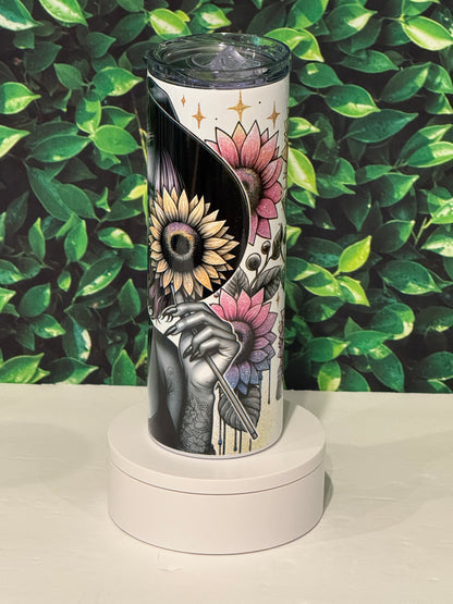 Bloom Sis, Bloom Sunflower Sublimation Tumbler