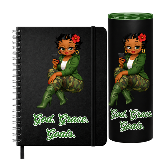 God. Grace. Goals. Tumbler and Journal