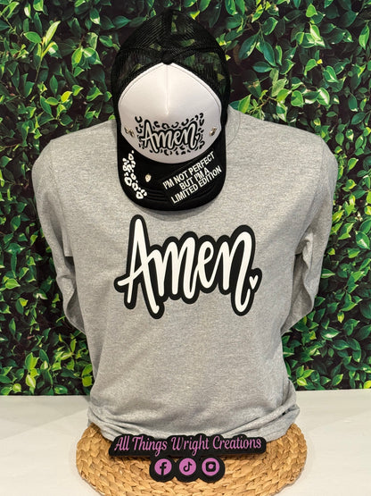 Amen T Shirt and Trucker Hat bundle