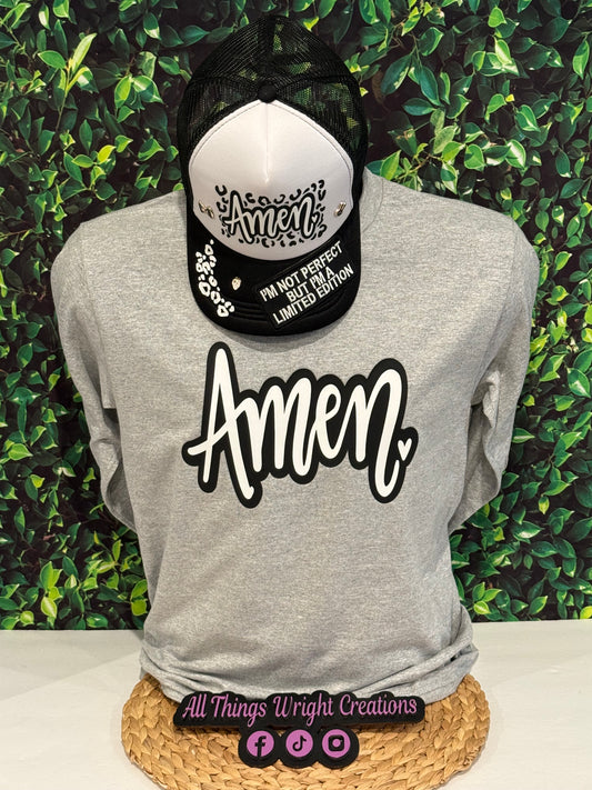 Amen T Shirt and Trucker Hat bundle