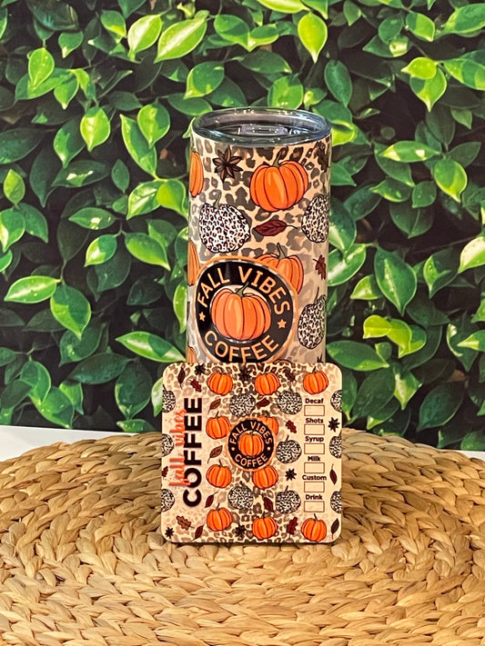 Fall Coffee Vibes Sublimation Tumbler