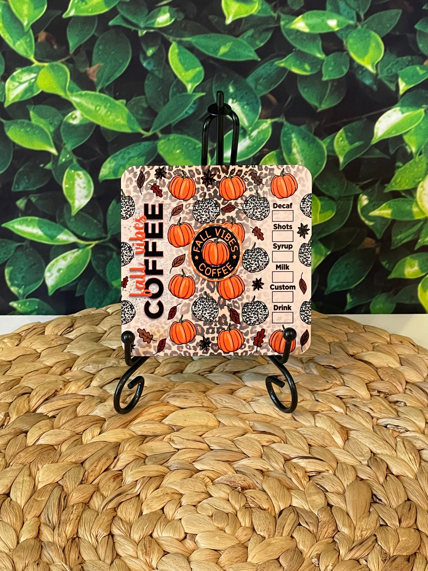 Fall Coffee Vibes Coaster (set of 4)