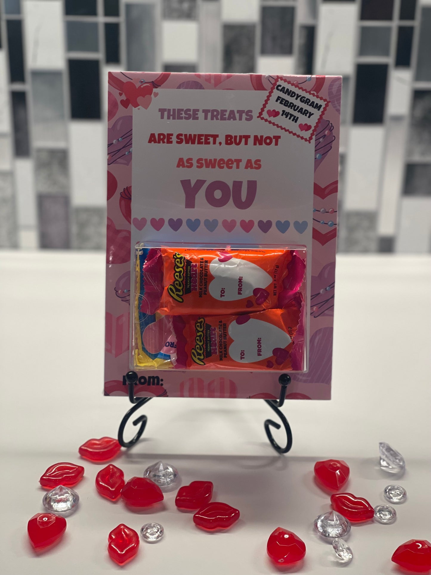 Valentine's Day Candy Gram Cards (set of 2)