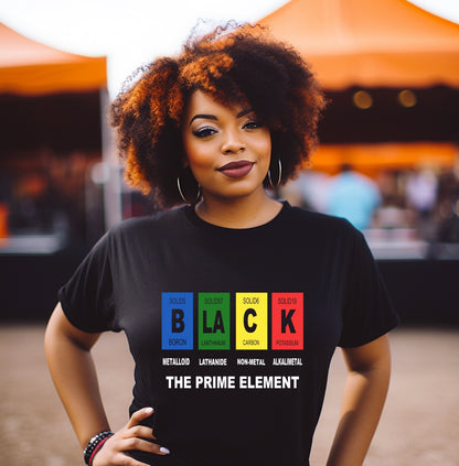 Black The Prime Element T Shirt