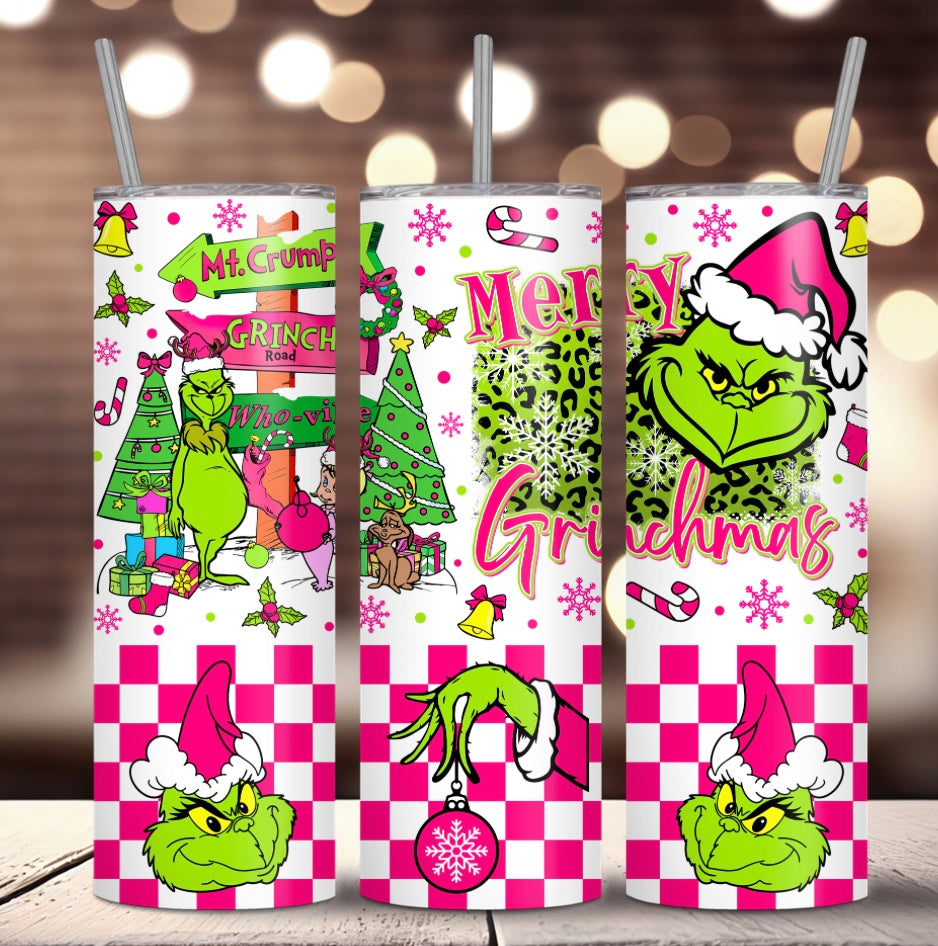 Merry Grinchmas Sublimation Tumbler