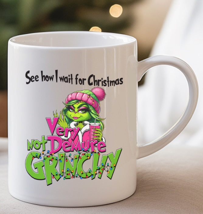 Wait For Christmas Grinchy Coffee Mug