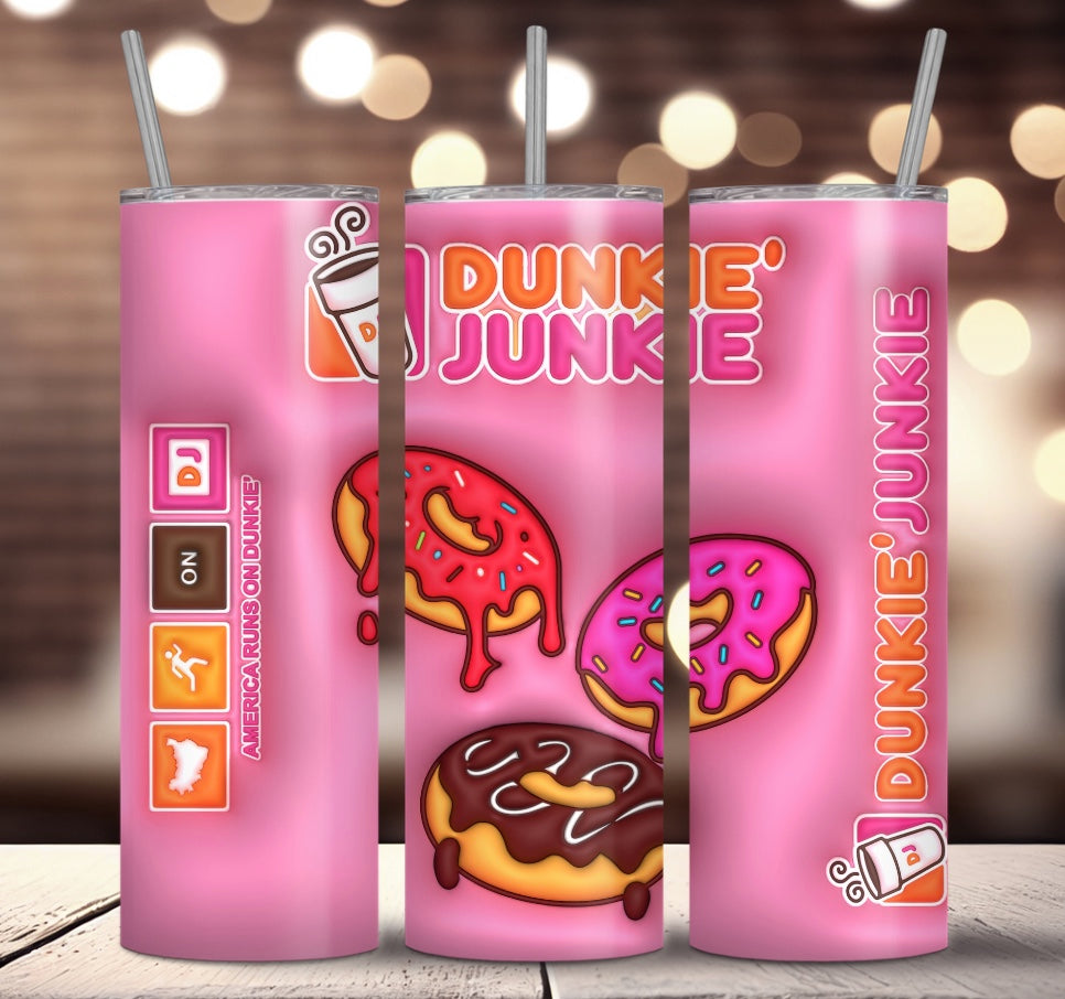 Dunkie Junkie 20 oz. Sublimation Tumbler