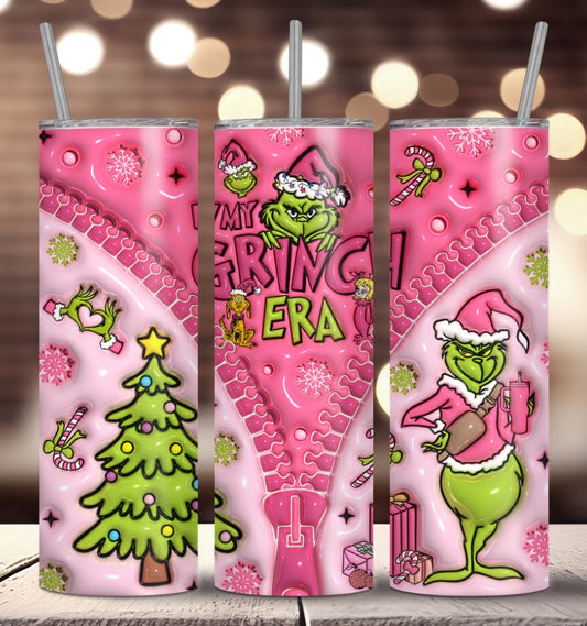 In My Grinch Era Sublimation Tumbler 20 oz