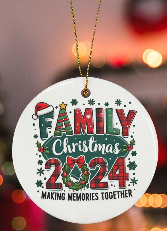 Making Memories Together Family Christmas Ornament (set of 5)