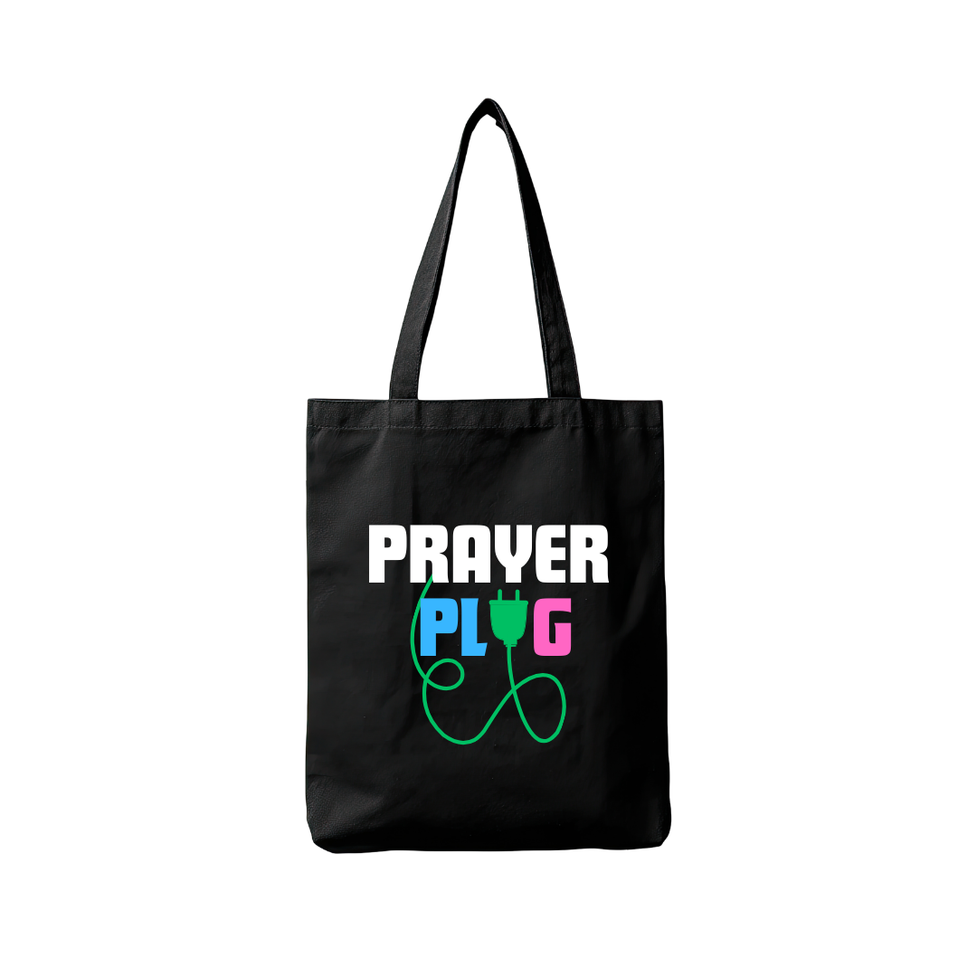 Prayer Plug Tote Bag