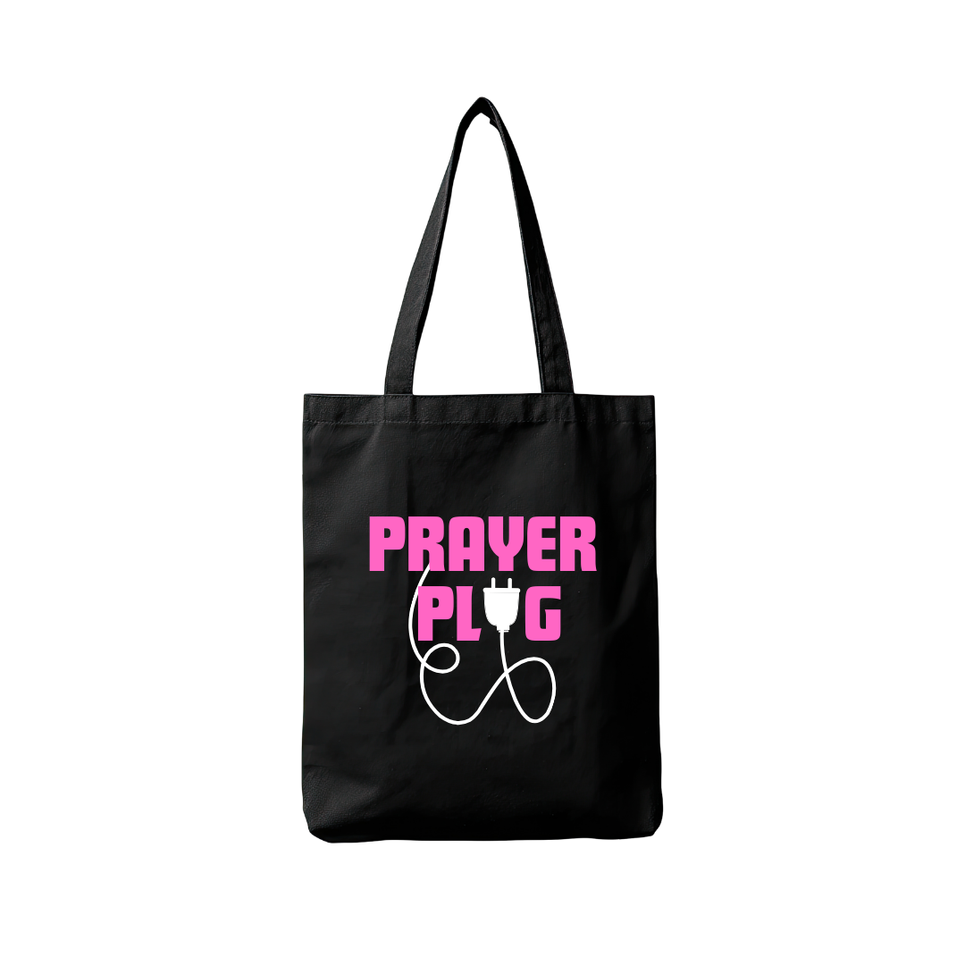 Prayer Plug Tote Bag