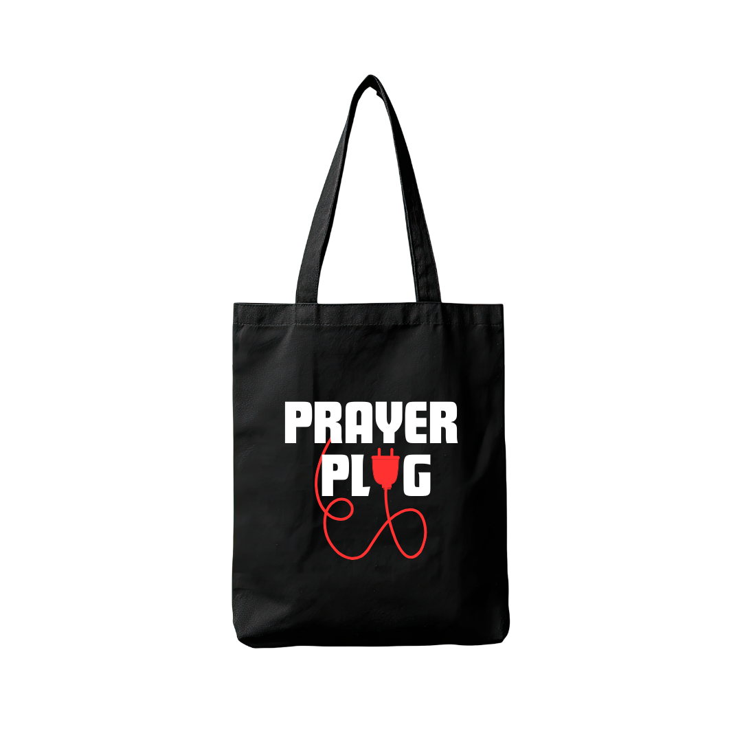 Prayer Plug Tote Bag